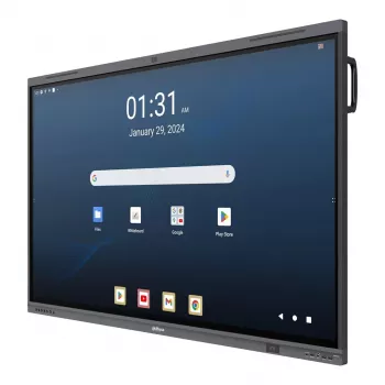 Dahua DHI-LPH65-MC480-U 65 inch 4K interaktiv touchskärm med Android, EDLA-certifierad, 40-punkts IR-touch, 48MP-kamera, 8-array-mikrofon, Wi-Fi 6, 8GB RAM, 128GB lagring