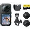 Insta360 X6 360-graders actionkamera, motorcykelpaket, 8K, svart