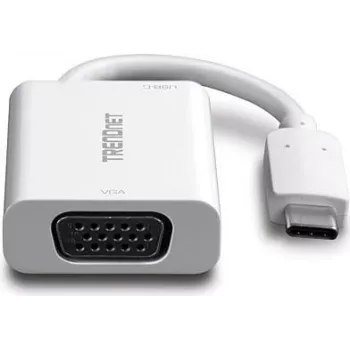 TRENDnet TUC-VGA2 USB-C till VGA-adapter – 1920x1200 @ 60Hz, svart