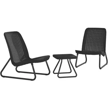 KETER trädgårdsmöbelset Rio Patio Set grå
