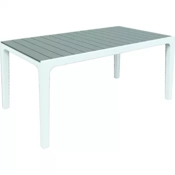 Keter Harmony trädgårdsmatbord vit/ljusgrå 29201231