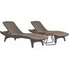 KETER solstolsset 2 st + bord Pacific beige