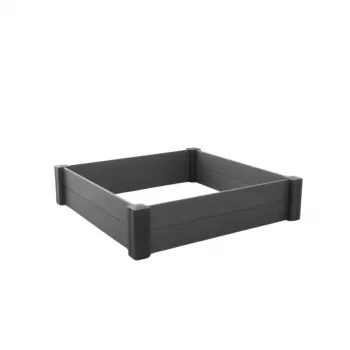KETER kant för modulär kvadratisk blomrabatt Vista Modular 122x122x27cm grå