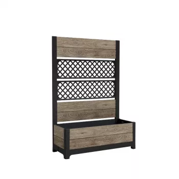 KETER Deco Tulip 110L 2-Rhombus Mesh blomkruka askträton