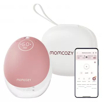 Momcozy - M9 handsfree bröstpump - röd