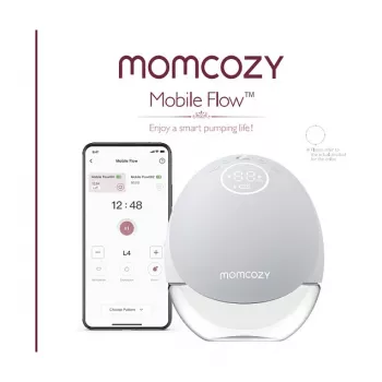 Momcozy - M9 handsfree bröstpump - röd