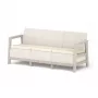 KETER trädgårdssoffa tresits Scandi Linea 3-sits soffa kiselgrå/ljusbeige