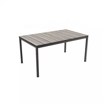 KETER trädgårdsbord Deco Porto Nova 160 grå/svart