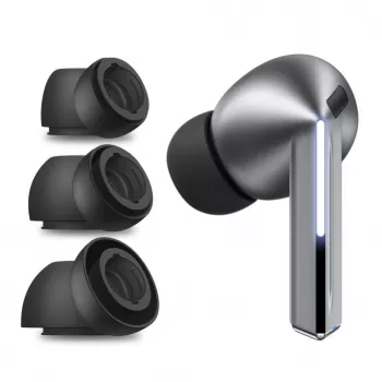 Tech-Protect öronproppar för Samsung Galaxy Buds 3 Pro i storlekarna S / M / L – svart (3 st.)