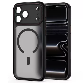 TECH-PROTECT MAGCAM MAGSAFE IPHONE 17 PRO MAX / 18 PRO MAX MATT SVART/RÖD