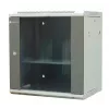 EMITER EM/AP6412 12U väggmonterat nätverksskåp 600x450x635 mm glasfront svart