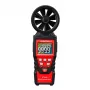 HABOTEST HT625B digitalt anemometer med USB, vindhastighets-/temperatur-/luftvolymmätare, belyst LCD, extern vinghjulssensor