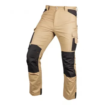 NEO TOOLS 81-350-3-XXL Mix&Match arbetsbyxor, canvas med Cordura-förstärkningar, beige/svart, storlek XXL
