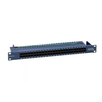 EMITERNET 19 inch telefonpanel/ISDN 50xRJ45 (1U) blå FN/TEL/FA850KT5084BK