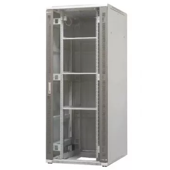 EMITER EM/SH05D-8042 fristående serverskåp 42U 800x1000x1980 mm svart glas-/ståldörr