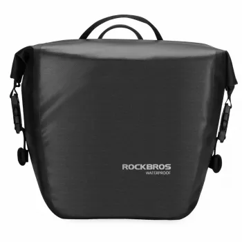 Sakwa rowerowa Rockbros AS-003-1BK wodoodporna z paskiem na ramię montaż przód/tył 10-14l - czarna