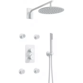 DEANTE infälld termostatduschset med BOX - med duschhuvud