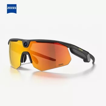 BleeqUp Ranger AI sportkameraglasögon Zeiss svart