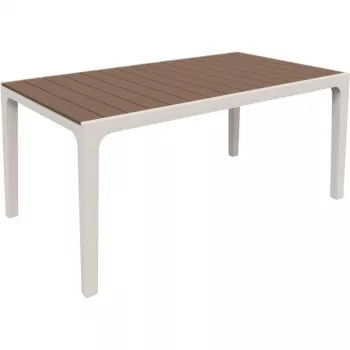 Keter Harmony Trädgårdsbord vit/beige 29201231587