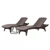 KETER Pacific Solstolsset 2 st + bord brun