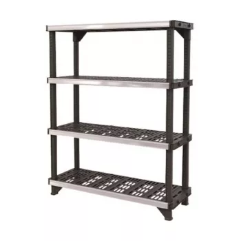 KETER 4-våningshylla Fused 122,1x45,7x152,4cm svart