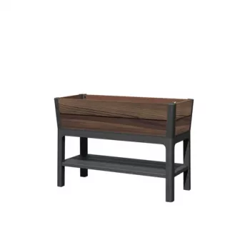 KETER blomkruka Deco Elevated Garden Bed 48L valnöt