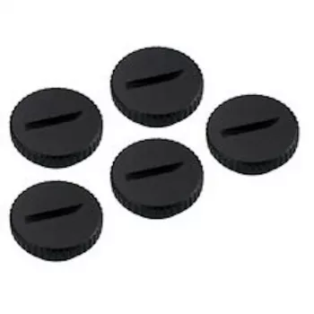 Koolance förslutningsplugg, G1/4 inch, mässing - 5-pack, svart