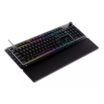 CORSAIR SKIFF 100 PLUS trådbundet gamingtangentbord med 10-zons RGB-belysning svart