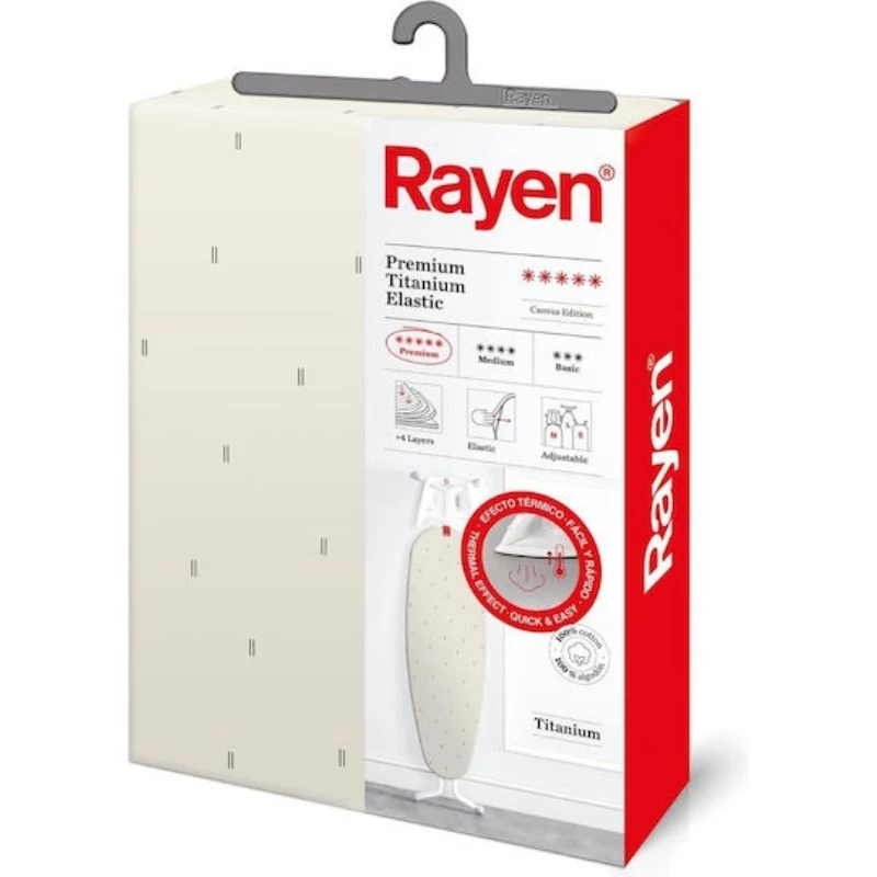RAYEN Premium elastisk Titanium 127x51cm