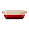 LE CREUSET rektangulär ugnsform Heritage stengods 32x24cm / 4L röd