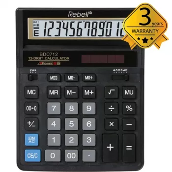 Skrivbordskalkylator Rebell BDC712GL