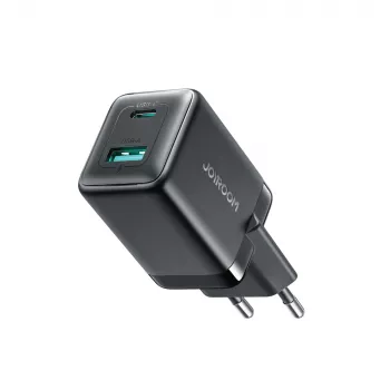 Joyroom JR-TG8 GaN 45W USB-C + USB-A nätadapter - svart