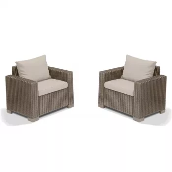 KETER trädgårdsstolar 2 st California beige