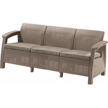 KETER Corfu Love Seat Max beige tresitsig trädgårdssoffa
