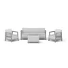 KETER Garden furniture set Scandi Linea 3 Seater Set light grey/dark steel grey