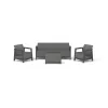 KETER Garden furniture set Scandi Linea 3 Seater Set grey