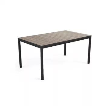 KETER trädgårdsbord Deco Porto Nova 160 askträimitation/svart