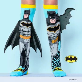 MADMIA Skarpetki Dziecięce Kolanówki Skarpety Dc Comics / Batman Ze Skrzydłami 3d / Mb001