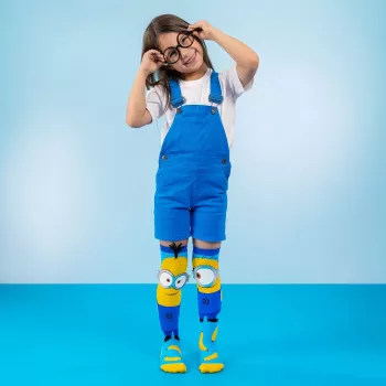Skarpetki Dziecięce Kolanówki Podkolanówki Skarpety Gogle Minionki 3d Minions / Madmia / Nb001