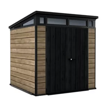 KETER trädgårdsbod Deco Pent 7x7 askträton