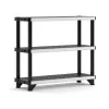 KETER 3-stegs hylla Fused 122,1x45,7x105,8 cm svart