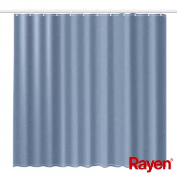 RAYEN duschdraperi 180x200 cm blå, polyester