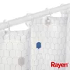 RAYEN duschdraperi 180x200 cm vit, polyester