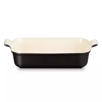 Le Creuset rektangulär Heritage stengods 32x24cm / 4L svart