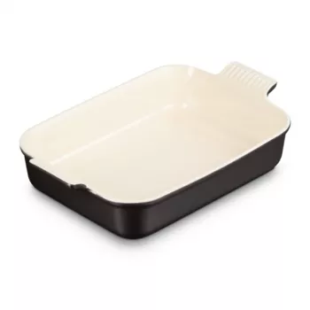 Le Creuset rektangulär Heritage stengods 32x24cm / 4L svart