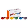 LE CREUSET set med 6 stengodsskålar 330ml i olika färger