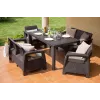KETER Garden furniture set Corfu Fiesta Set brown