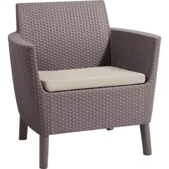 KETER trädgårdsstolar 2 st. Salemo Duo beige