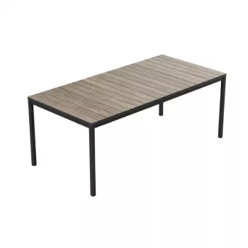 KETER trädgårdsbord Deco Porto Nova 200 askträimitation/svart