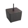 KETER Luzon Parasol Side Table Walnut/Gray 29214820939
